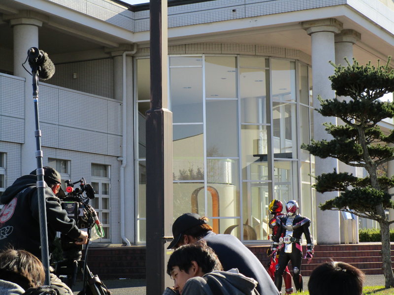 『仮面ライダージオウ』明星大学青梅校での撮影の様子
