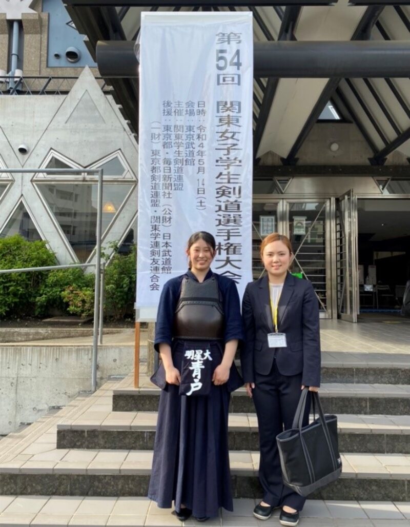 体育会剣道部　青戸望選手が全日本女子学生剣道選手権大会への出場を決めました