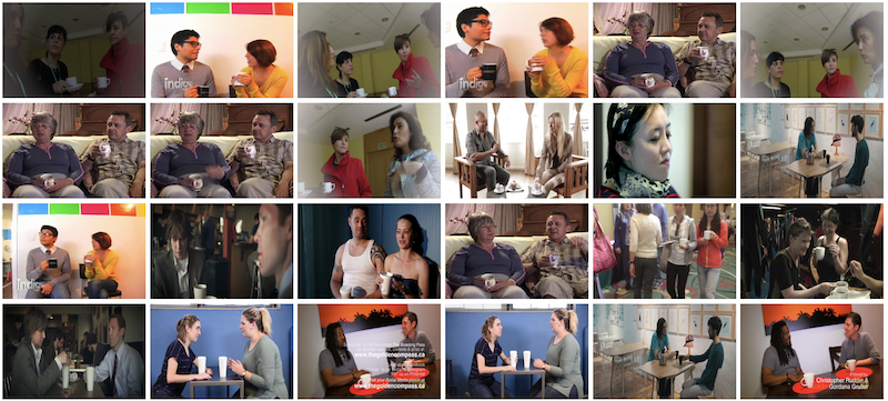 “Two or more people indoors with coffee cups or mugs seen with them”の検索結果例