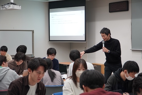 対話を中心に進められた講義