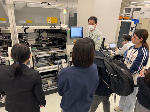 「多摩地域企業・団体見学ツアー」の様子（JUKI株式会社）