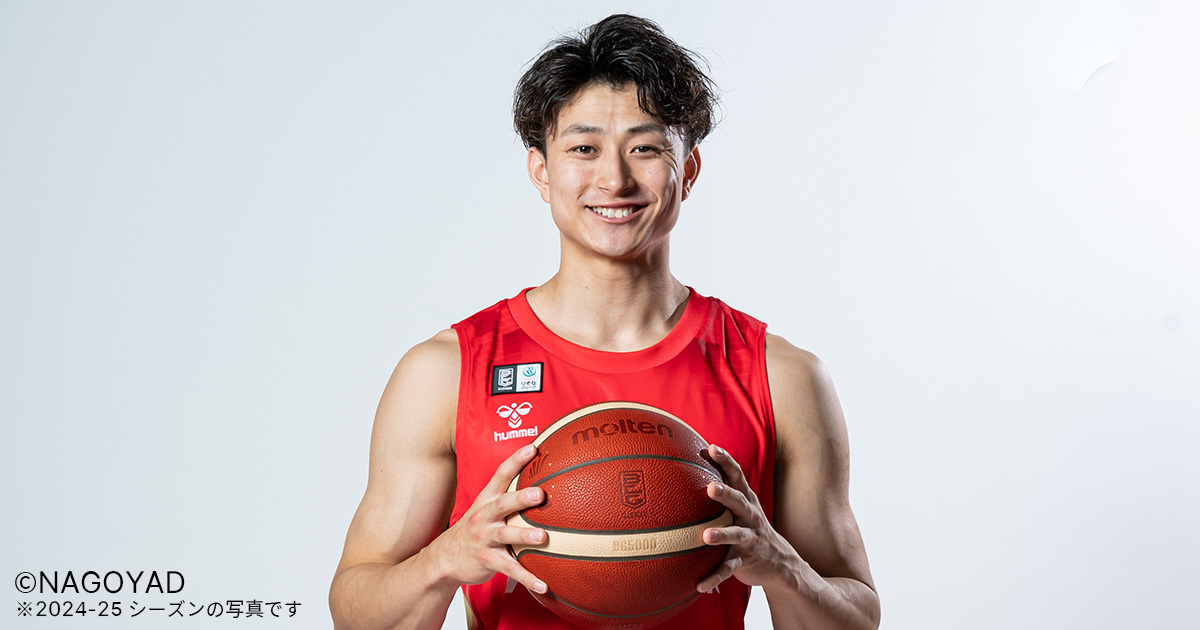 本学出身の加藤嵩都選手（名古屋ダイヤモンドドルフィンズ）がB