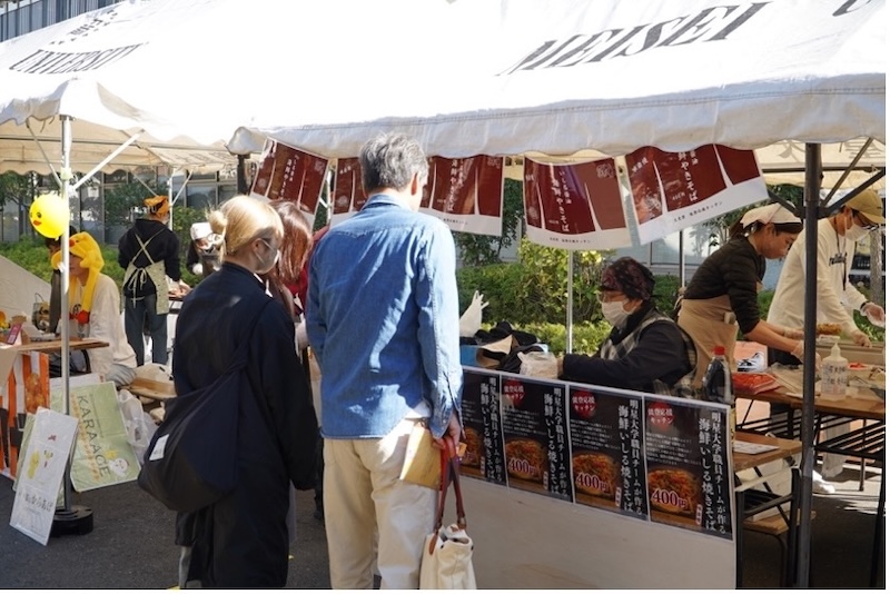 星友祭の「能登応援キッチン」の様子 