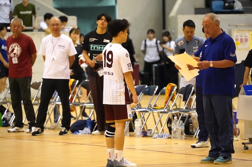 特別賞を受賞した熊本草太主将