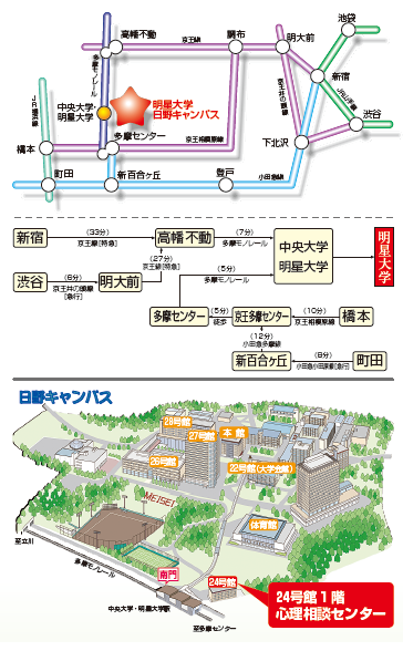 心理相談センター（アクセスマップ）