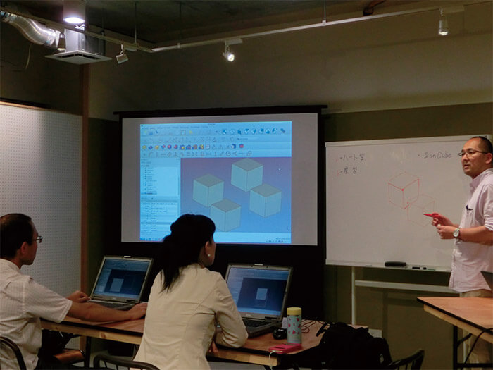 ３Dプリンター教室の様子